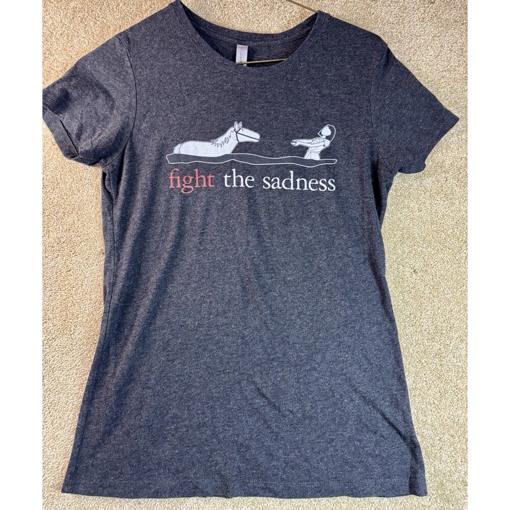 The NeverEnding Story 1984 Vintage Womens Fight the Sadness T Shirt Large HTF